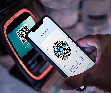 Scanning a QR code with a phone